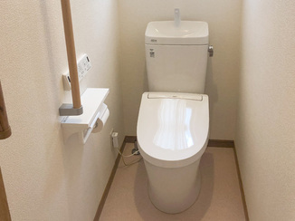トイレリフォーム ひろびろ使える清潔感あるトイレ
