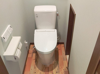 トイレリフォーム 手洗いをなくしてお掃除が楽になったトイレ