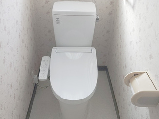 トイレリフォーム 壊れた手洗いをなくしてすっきり快適になったトイレ